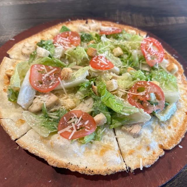 Chicken Caesar Pizza.